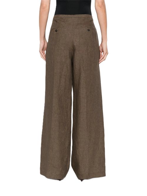 RÓHE patalone relaxed drawstring marrone Róhe | 419-30-037240 BROWN MELANGE